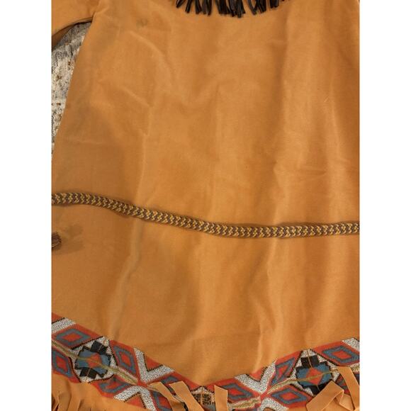 Costume American Native Indian Halloween Girls Size Youth Medium - Picture 3 of 14